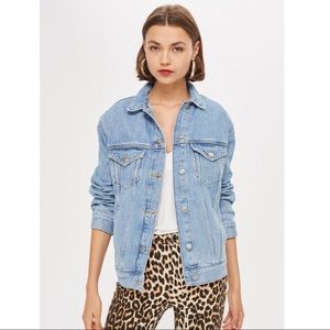 TOP SHOP | Oversized Denim Jacket / Small